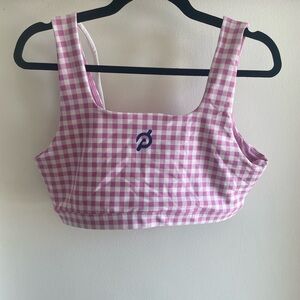 Peloton Gingham Sports Bra